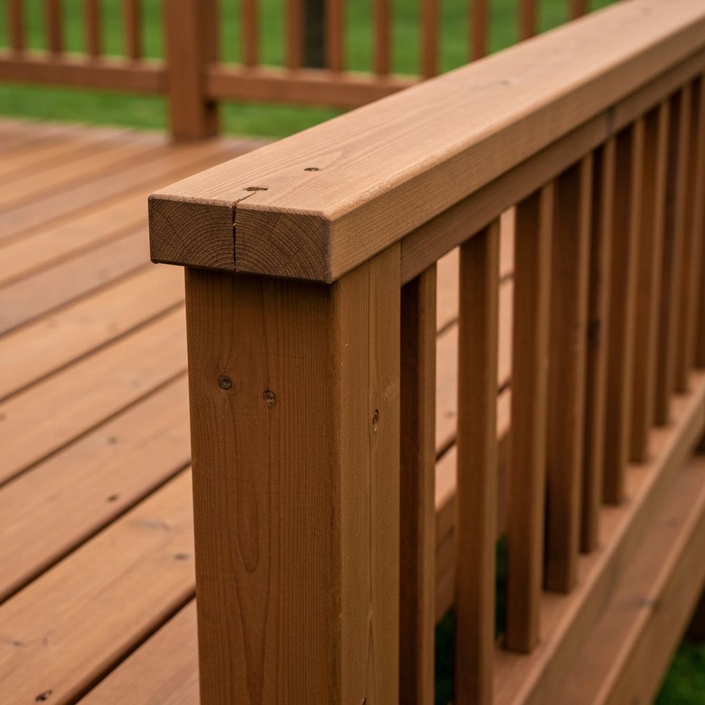 Quality decking installation detail