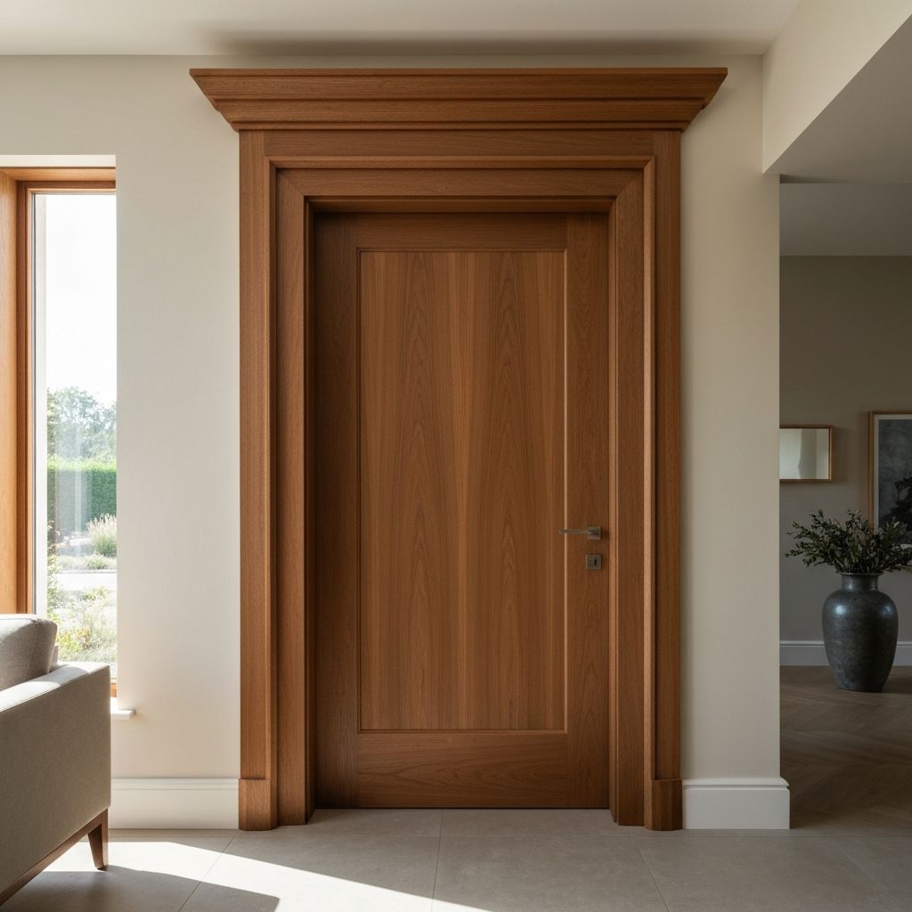 Professional door hanging detail