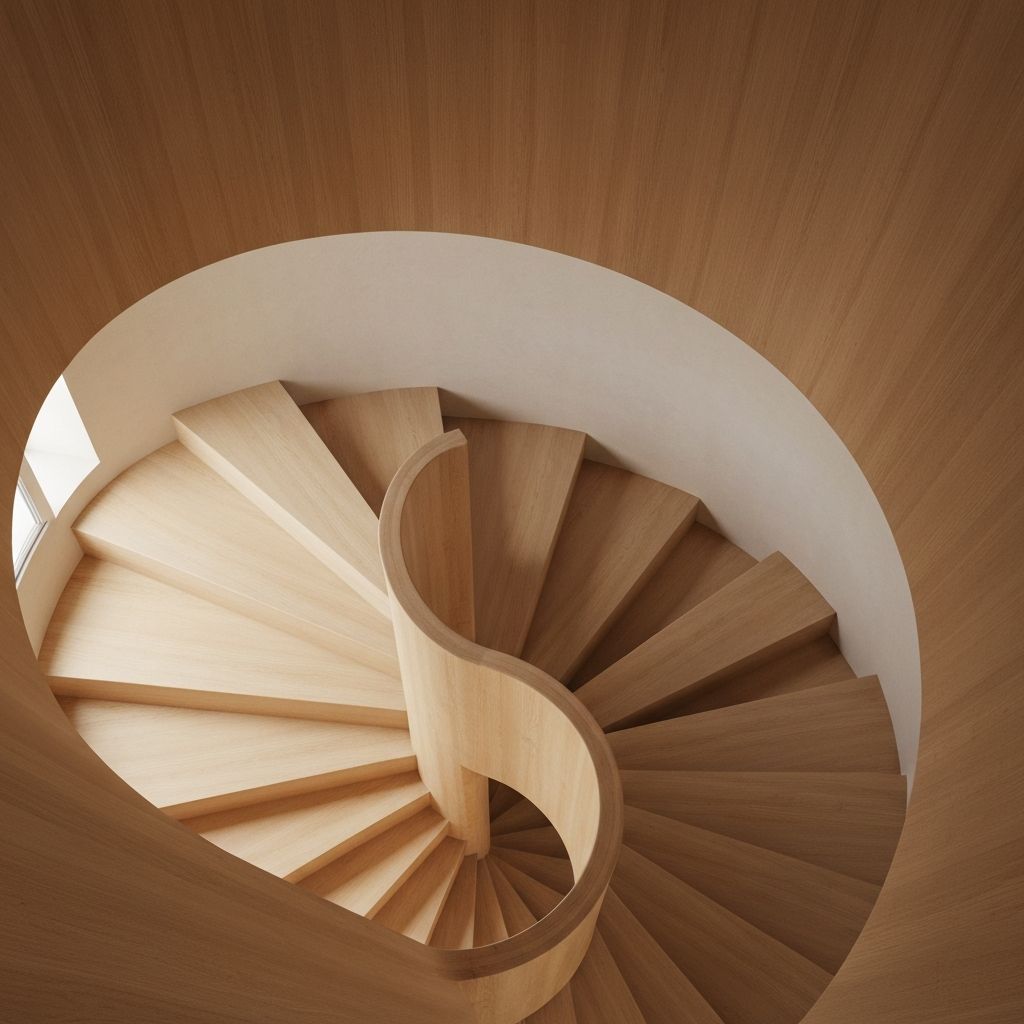 Spiral staircase installation