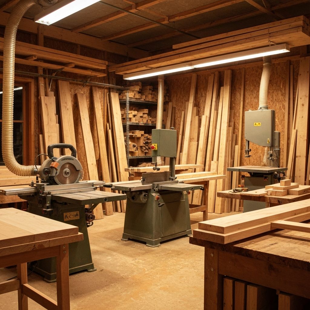 Professional joinery workshop