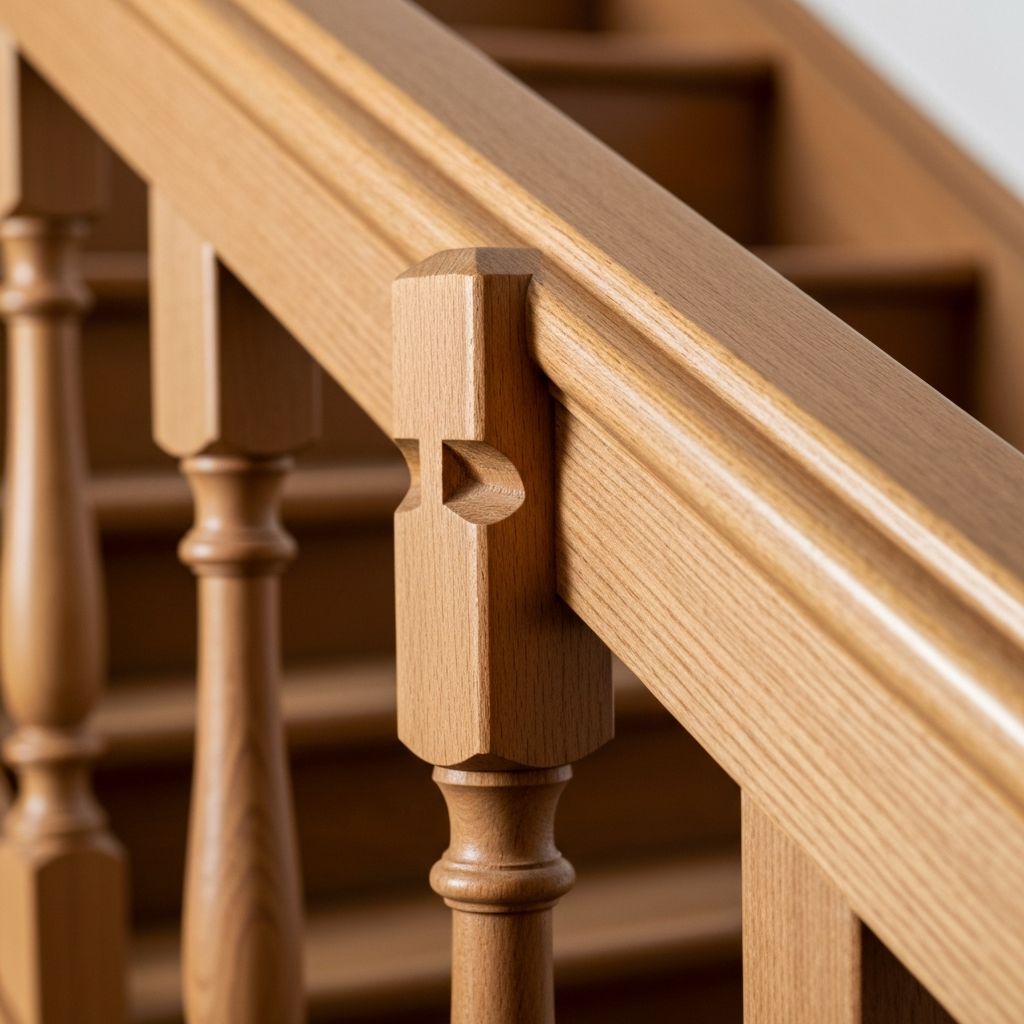 Custom staircase craftsmanship detail