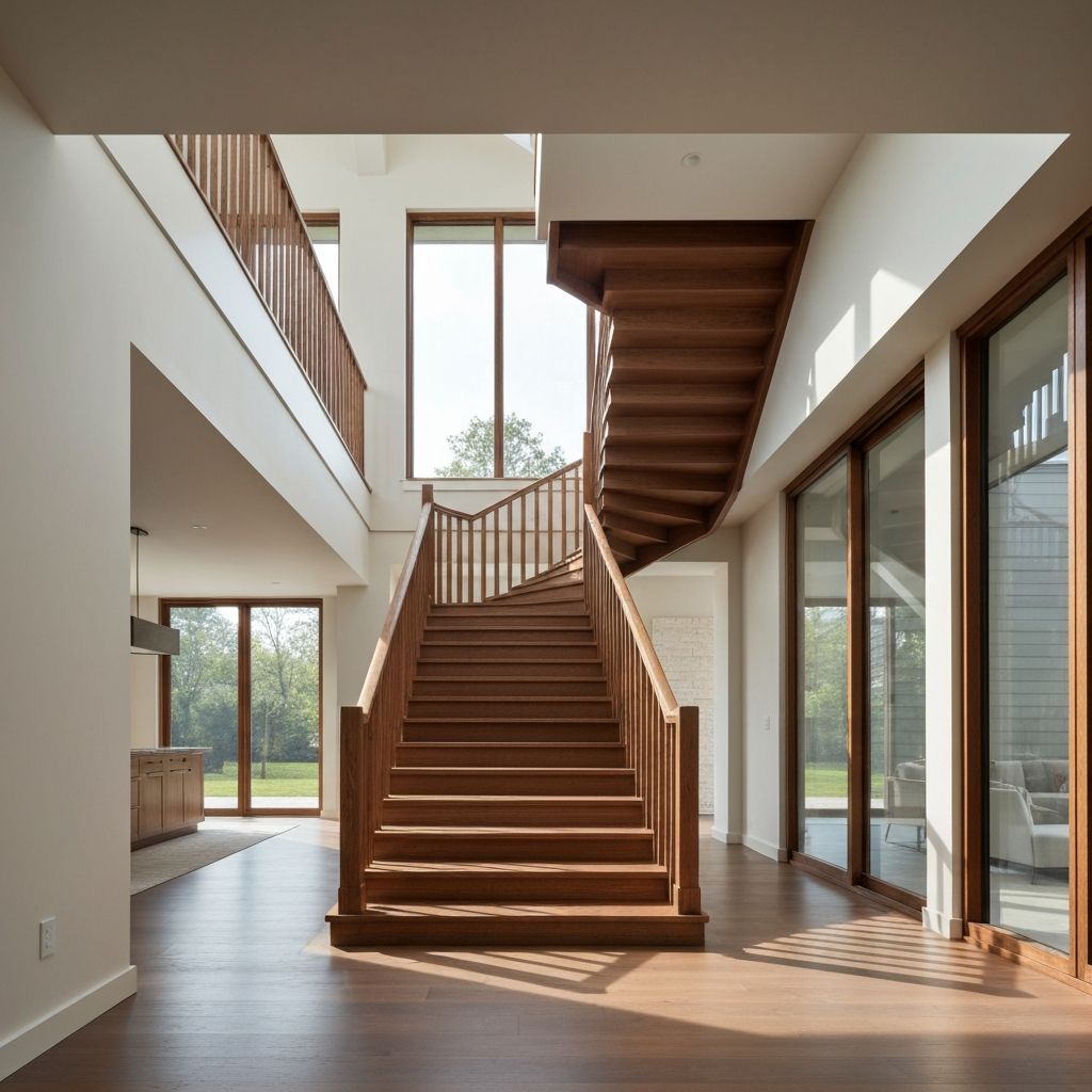 Beautiful bespoke wooden staircase
