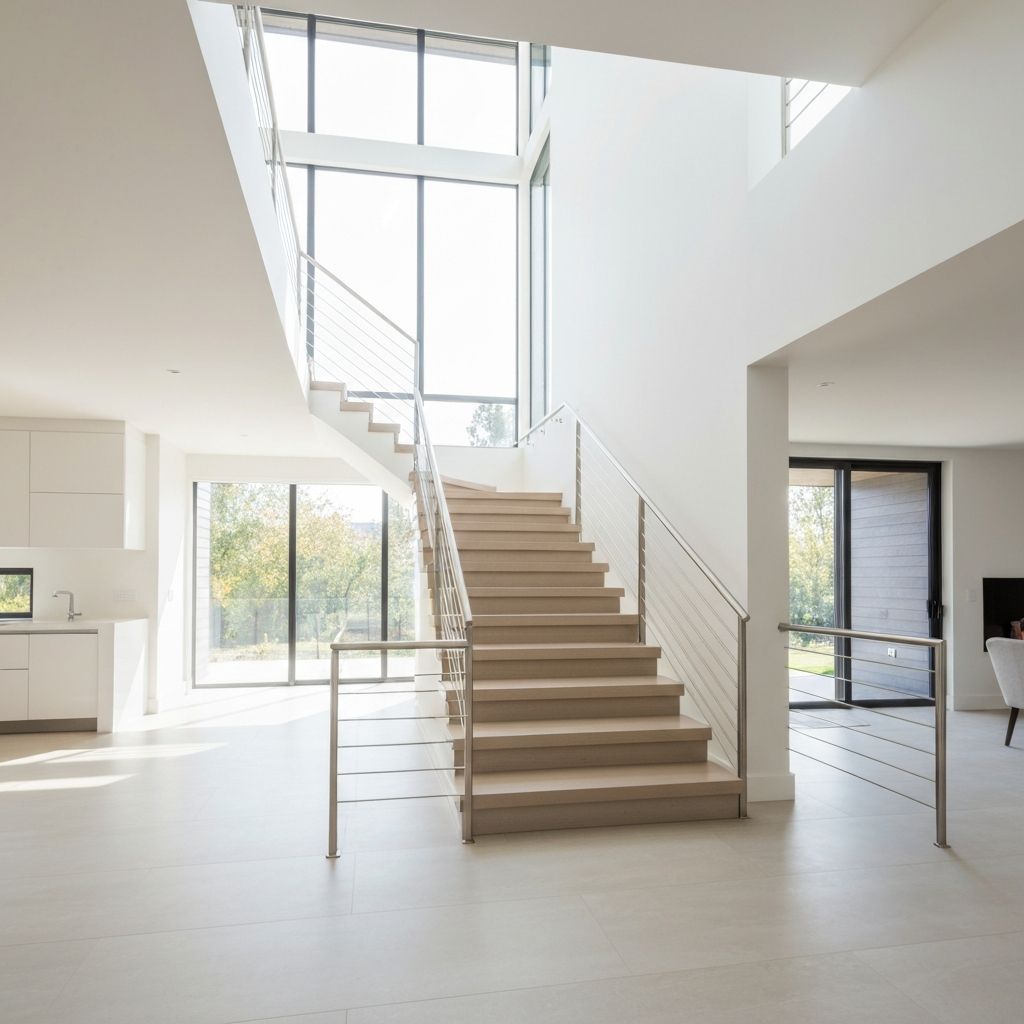 Modern bespoke staircase installation